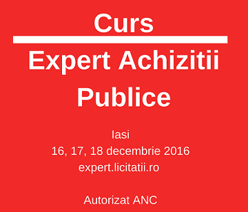 Curs Expert Achizitii Publice